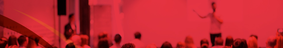 imagen para embellecer la web con dibujo de personas en una conferencia en tpnos rojos